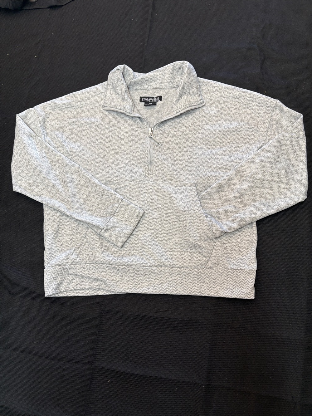 Kyodan Light Heather Gray Quarter-Zip Men's Sweater